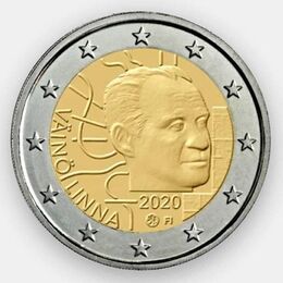 Вяйнё Линна 2 евро 2020 Финляндия