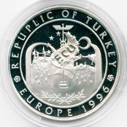 Европа 750000 лир 1996 Турция (сост. Proof)