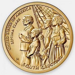 Септима Кларк. Американские инновации 1 доллар 2021 США (D)