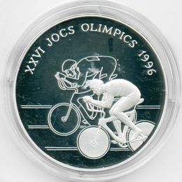 Летние Олимпийские Игры в Атланте. Велоспорт 10 динеров 1994 Андорра