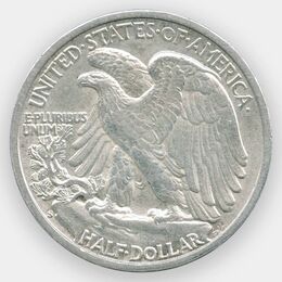 50 центов 1942 США (S) (сост. XFine - about UNC)