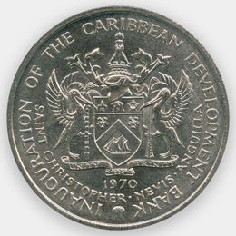 ФАО 4 доллара 1970 Сент-Китс и Невис (сост. UNC)