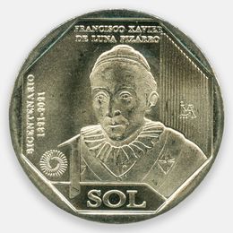 Франсиско де Луна Писарро 1 соль 2023 Перу (UNC)