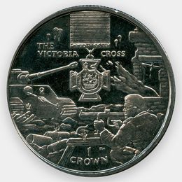 Крест Виктории 1 крона 2005 Остров Мэн (сост. UNC)