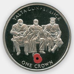 Ялтинская Конференция 1 крона 2004 Гибралтар (сост. UNC)