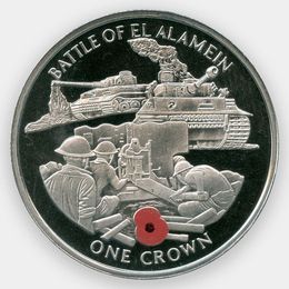 Битва при Эль-Аламейне 1 крона 2004 Гибралтар (сост. UNC)