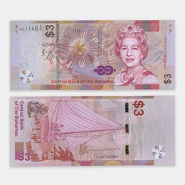 Банкнота 3 доллара 2019 Багамы (UNC)