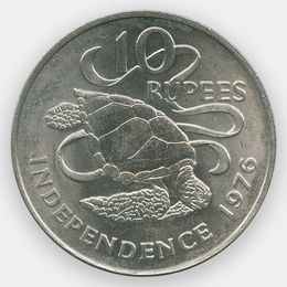 Декларация независимости 10 рупий 1976 Сейшельские острова (сост. UNC)