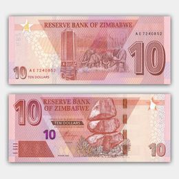 Банкнота 10 долларов 2020 Зимбабве (сост. UNC)