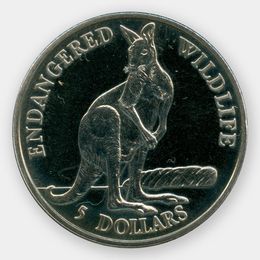 Кенгуру 5 долларов 1991 Острова Кука (сост. UNC)