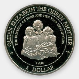 95 лет Королевы-матери 1 доллар 1995 Острова Кука (сост. UNC)