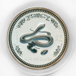 Год Змеи 2 доллара 2001 Австралия (сост. Proof)