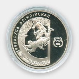 Беларусь Олимпийская - Хоккей 1 рубль 1997 Беларусь (сост. Proof)