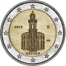 Гессен J Германия 2 евро 2015