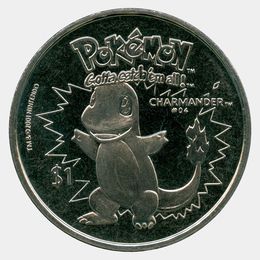 Чармандер. Покемоны 1 доллар 2001 Ниуэ