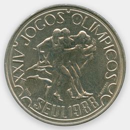 Олимпийские Игры в Сеуле 250 эскудо 1988 Португалия