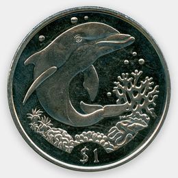 Дельфин 1 доллар 2004 Британские Виргинские острова