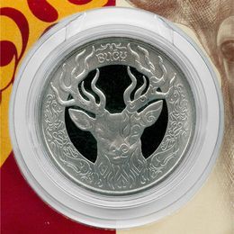 Животные тотемы кочевников - Олень 100 тенге 2020 Казахстан