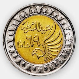 День полиции 1 фунт 2022 Египет (сост. UNC)