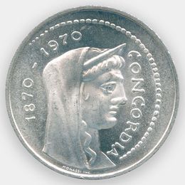 100 лет Риму как столице Италии 1000 лир 1970 Италия