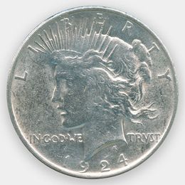 Peace Dollar 1 доллар 1924 США