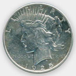 Peace Dollar 1 доллар 1925 США