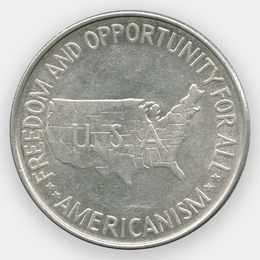 Джордж Вашингтон Карвер и Букер Талиафер Вашингтон 50 центов 1952 США