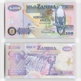 Банкнота 100 квача 2009 Замбия (сост. UNC)
