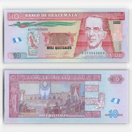 Банкнота 10 кетсалей 2013 Гватемала (сост. UNC)