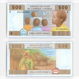 Банкнота500 франков 2002 Экваториальная Гвинея (сост. UNC)