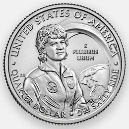 Астронавт Салли Райд 25 центов 2022 (P) США