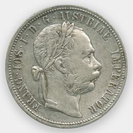 1 флорин 1878 Австрия (сост. Very Fine)
