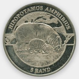 Гиппопотам 5 ранд 2018 ЮАР (Венда) (сост. Proof)  