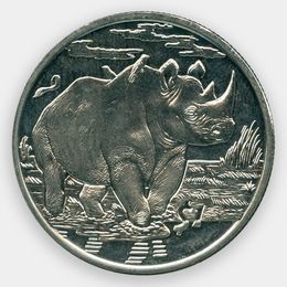 Носорог 1 доллар 2007 Сьерра-Леоне (сост. Proof)