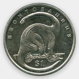 Бронтозавр 1 доллар 2006 Сьерра-Леоне (сост. Proof)
