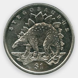Стегозавр 1 доллар 2006 Сьерра-Леоне (сост. Proof)
