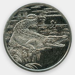 Крокодил 1 доллар 2005 Сьерра-Леоне (сост. Proof)