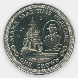 Морское наследие - Bounty 1 крона 1982 Остров Мэн (сост. UNC)