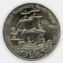 250 лет открытию Самоа 1 тала 1972 Самоа (сост. UNC)