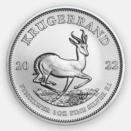 Крюгеррэнд 1 крюгерранд 2022 ЮАР (Серебро 0,999 31,11 гр)
