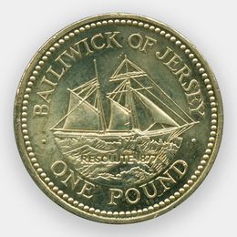 1 фунт 2005 Джерси (сост. UNC)