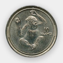 10 франков 2003 Джибути (сост. UNC)