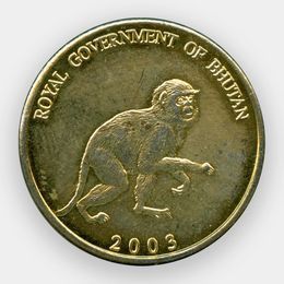 5 четрумов 2003 Бутан (сост. UNC)
