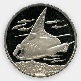 Манта 2 фунта 2018 Брит. терр. Индийского океана (сост. Proof)