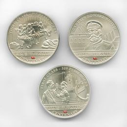 100 лет Титанику 1 доллар 2012 Острова Кука (Эдвард Смит, Первый класс, Третий класс) (сост. UNC)