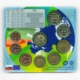 20 лет вступления в ОЭСР (9 монет евро) 2020 Словакия (в буклете) 