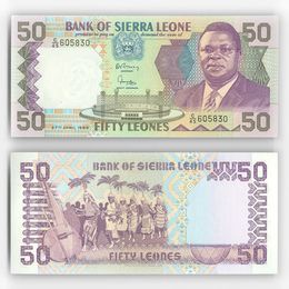 Банкнота 50 леоне 1989 Сьерра-Леоне (сост. UNC)