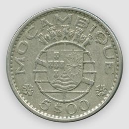 5 эскудо 1971-1973 Мозамбик (сост. Vey Fine)