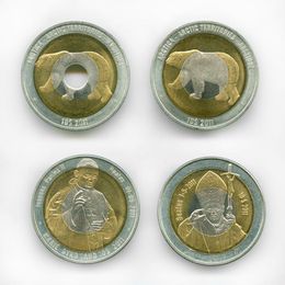 Набор монет Арктики и Антарктики 10 долларов 2011 4 монеты (сост. UNC)