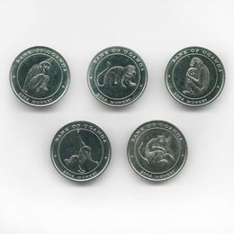 Животные 100 шиллингов 2004 Угангда 5 монет (сост. UNC)